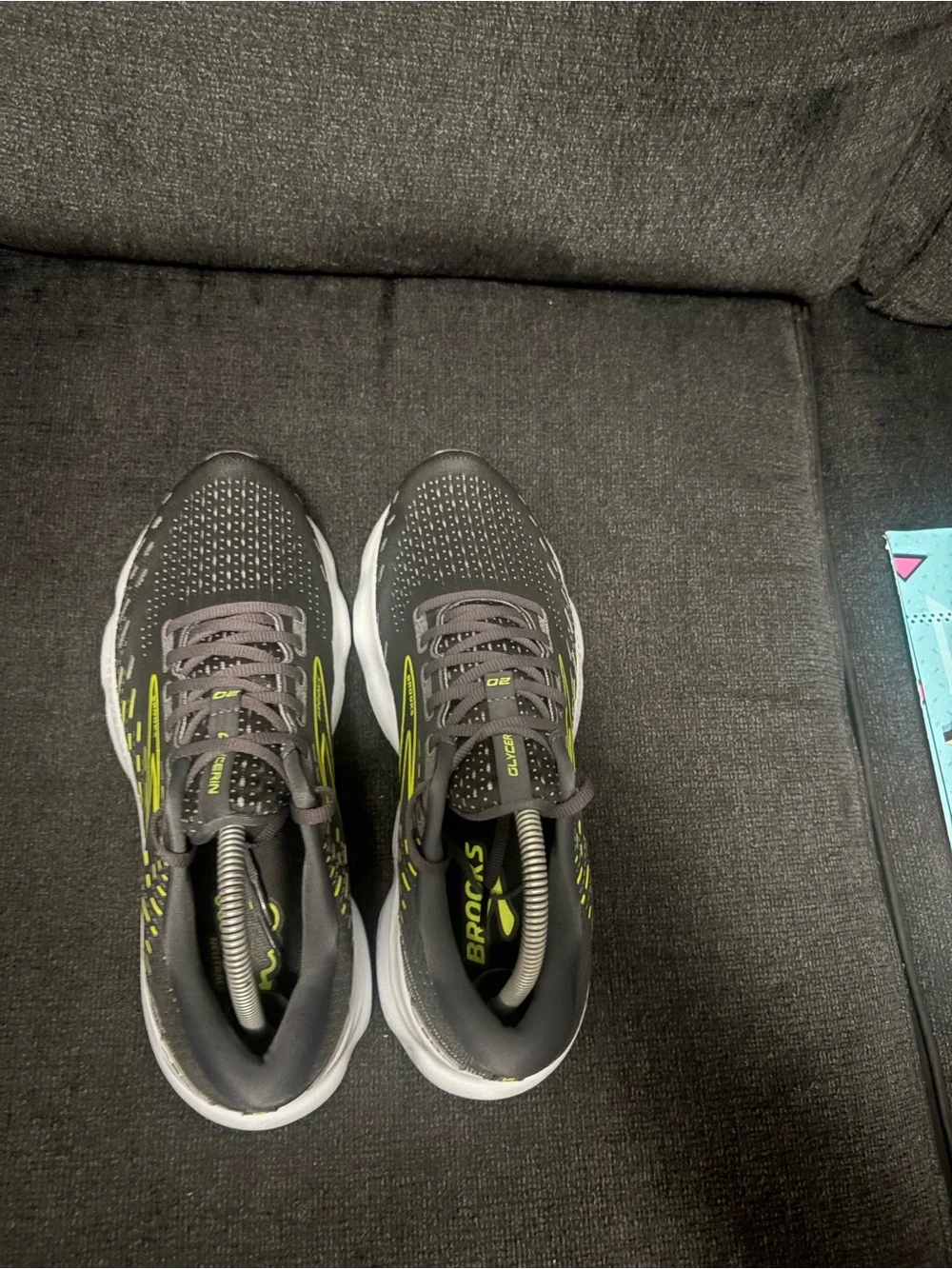 Brooks Glycerin 20 Mens Running Walking Shoes Gray Athletic Sneakers Size 9.5D